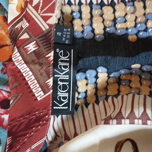 Karen Kane Vintage Tribal Print Top💖💖💖NWT - Picture 5 of 6